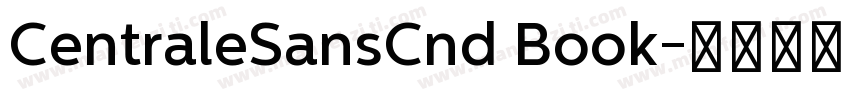 CentraleSansCnd Book字体转换